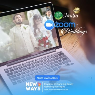 zoom weddings at Jardin de Miramar