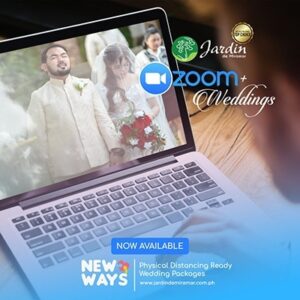 zoom weddings at Jardin de Miramar