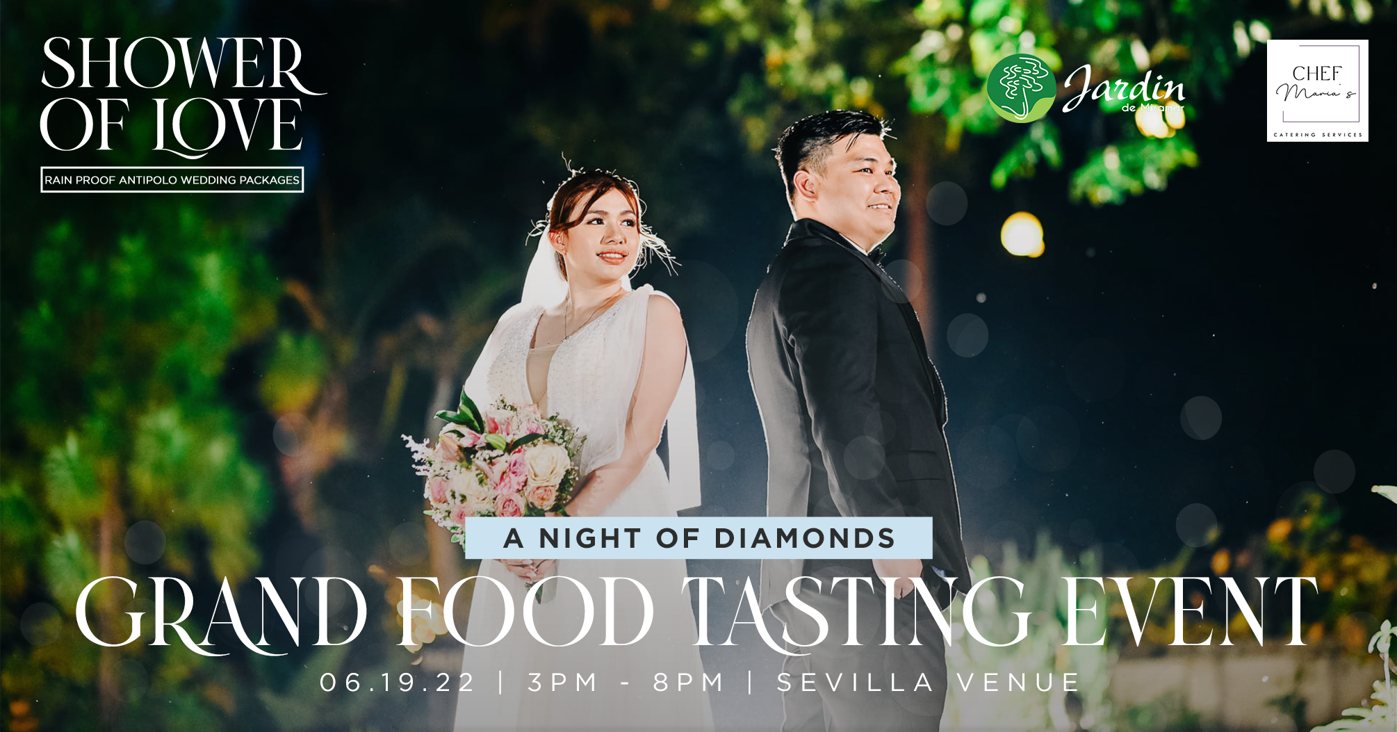 Chef Maria's catering's A Night of Diamonds Grand Food Tasting Event